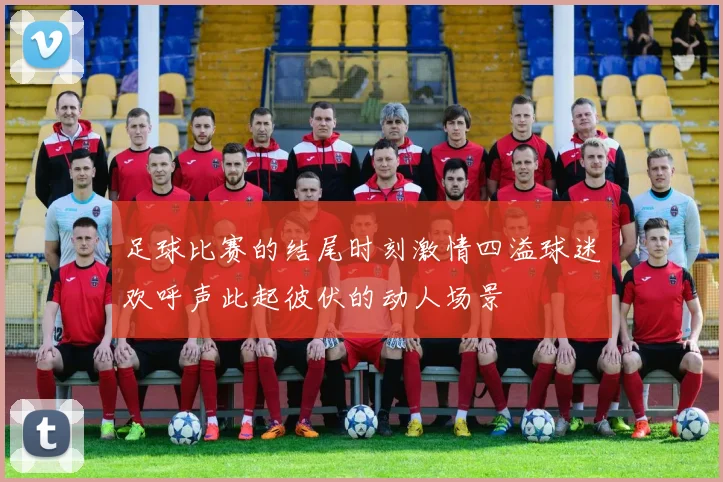 足球比赛的结尾时刻激情四溢球迷欢呼声此起彼伏的动人场景